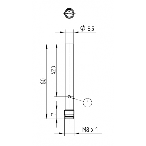 IR020BE60VB8 Indukčný snímač so štandardnými spínacími vzdialenosťami